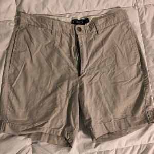 Mens Chaps Brown Shorts Bermuda Size 32 Cotton